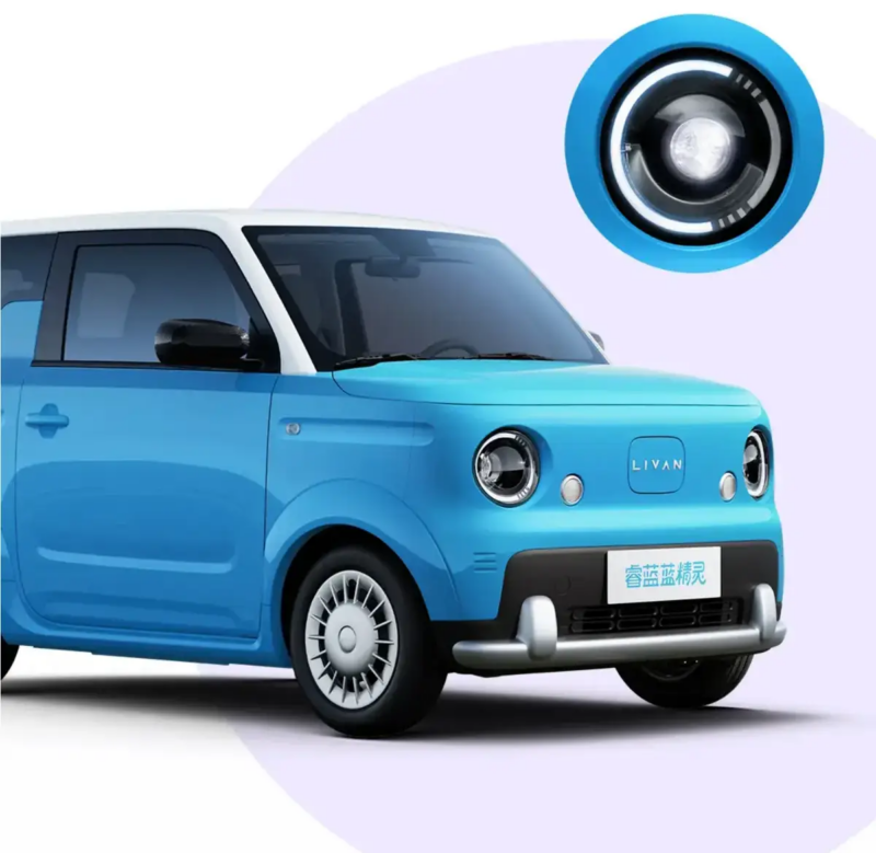 Ngoại hình xe điện Livan Smurf