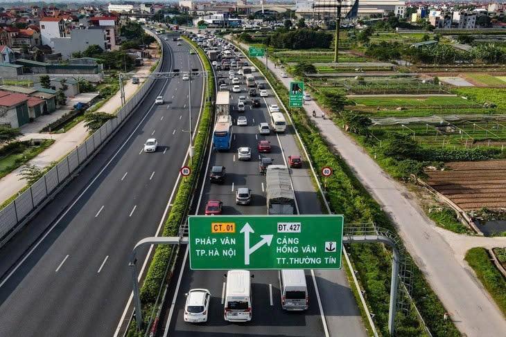 Phân làn và tốc độ lưu thông trên cao tốc Hà Nội - Hải Phòng