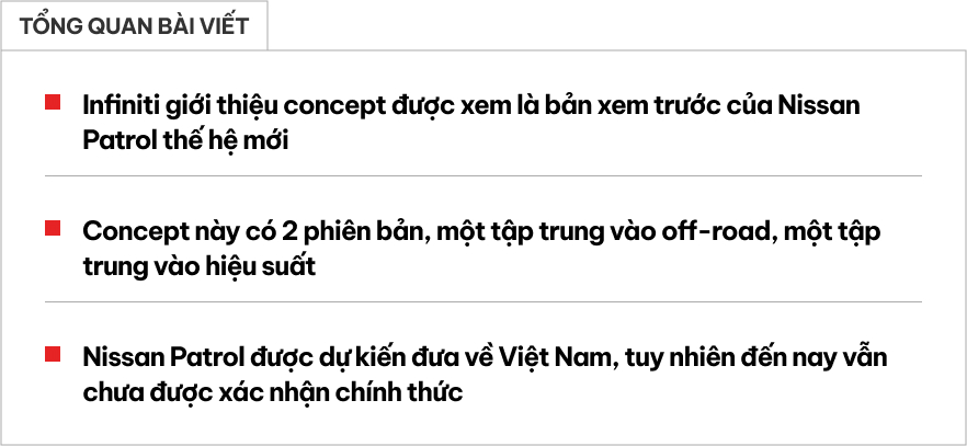 Hai mẫu concept QX80 Track Spec và Terrain Spec