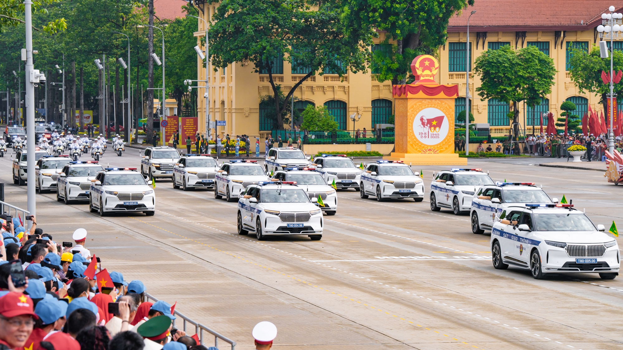 Dàn VF 9 phục vụ CSGT tại lễ kỷ niệm