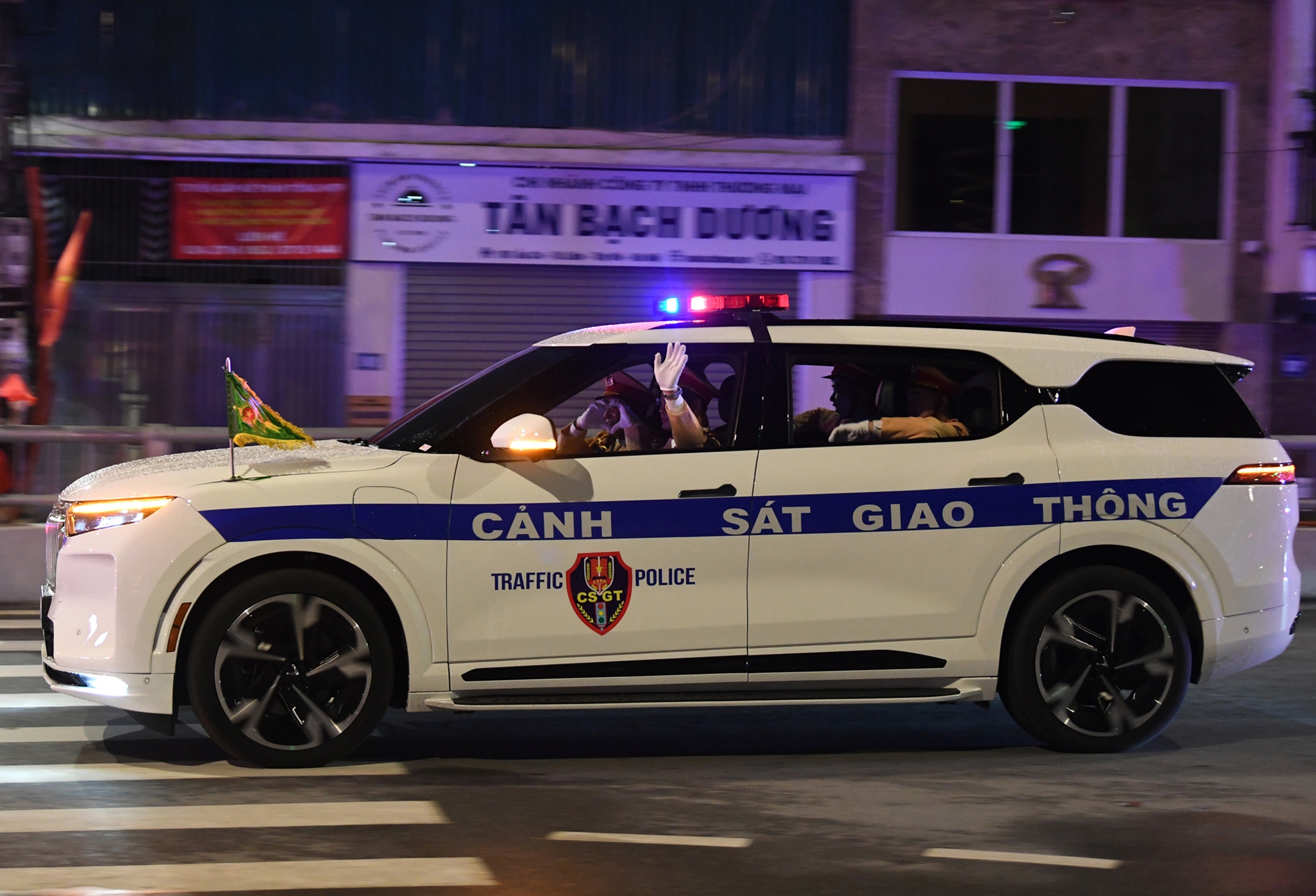 Ngoại thất xe CSGT giữ nguyên phong cách tiêu chuẩn