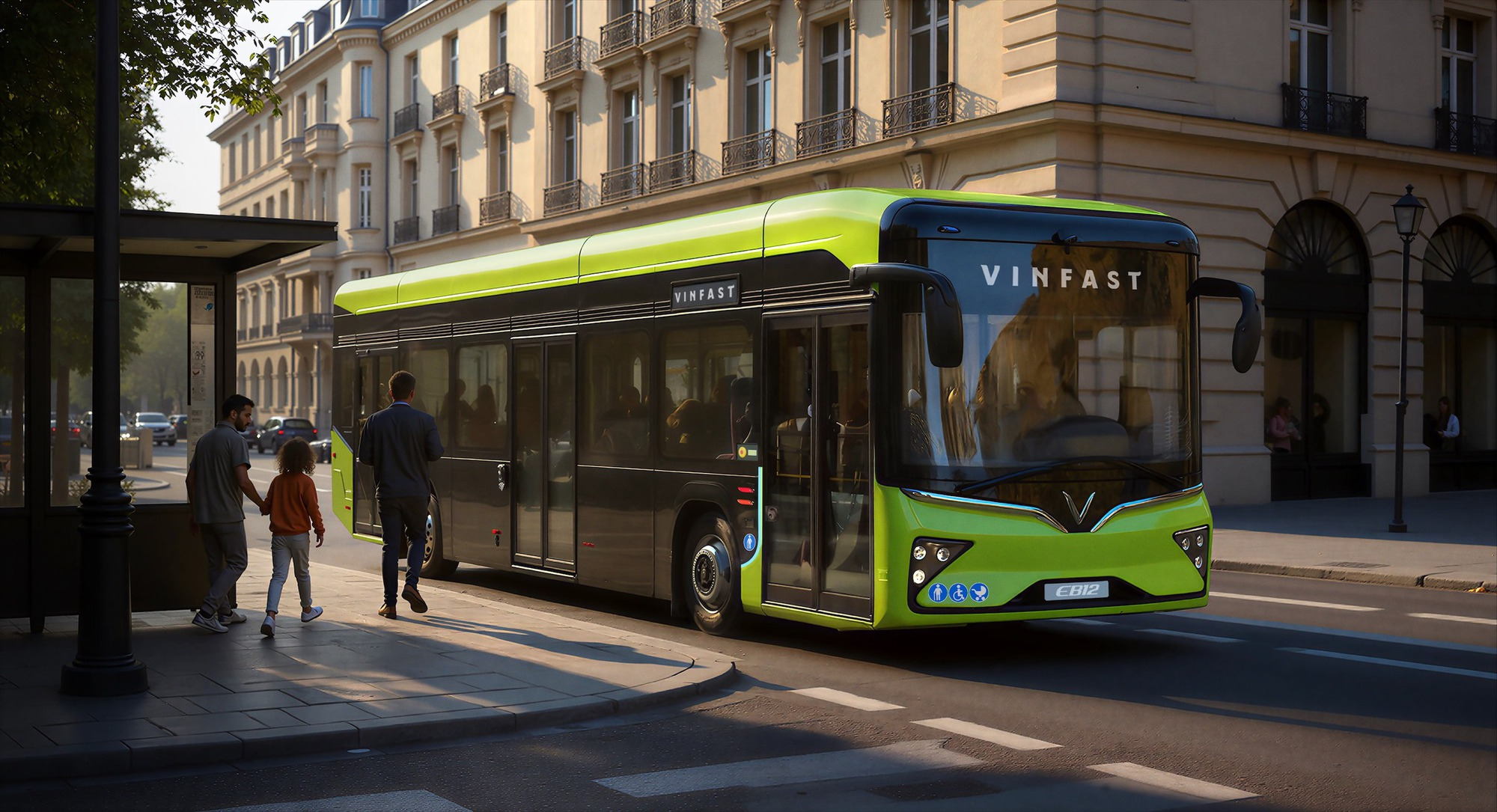 Xe buýt điện VinFast tại châu Âu