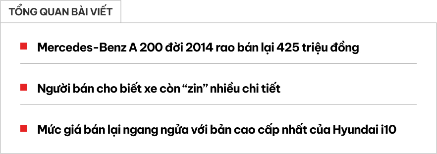 Chiếc Mercedes-Benz A 200 màu xanh dương