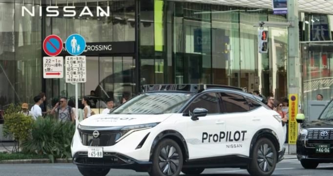 Chiếc Nissan Ariya vận hành trong thử nghiệm tự lái