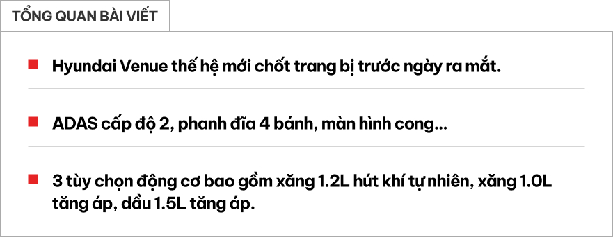 Hyundai Venue thế hệ mới Hyundai Venue phiên bản mới ra mắt