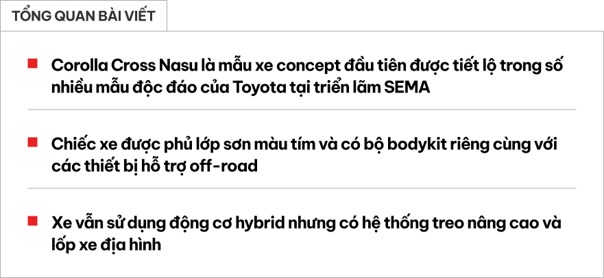 Toyota Corolla Cross bản offroad với gầm cao và lốp khủng Ngoại thất Toyota Corolla Cross bản offroad với gầm cao và lốp khủng