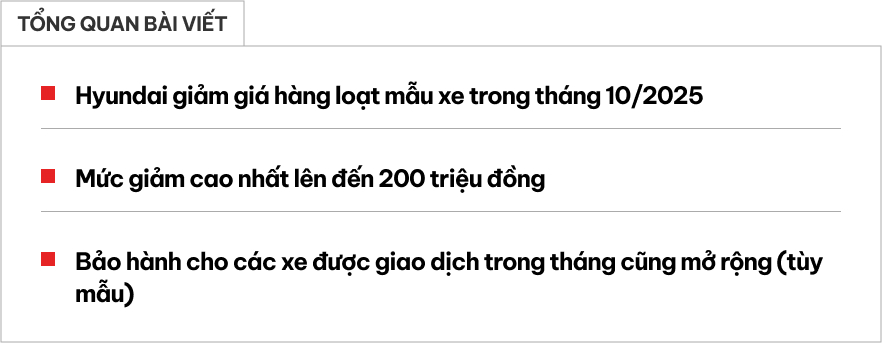 Hyundai chơi lớn: Bảo hành tăng lên tới 8 năm, giảm giá hàng loạt xe đến 200 triệu đồng, MPV thậm chí 'đọ giá' xe cỡ A- Ảnh 1. Hyundai ưu đãi lớn cho khách hàng