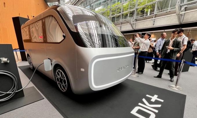 Concept xe điện với công nghệ AIoT Công nghệ kết nối AIoT trong xe điện Sharp LDK+