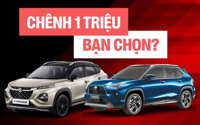 Bảng giá và xuất xứ Suzuki Fronx GLX Plus và Toyota Yaris Cross xăng