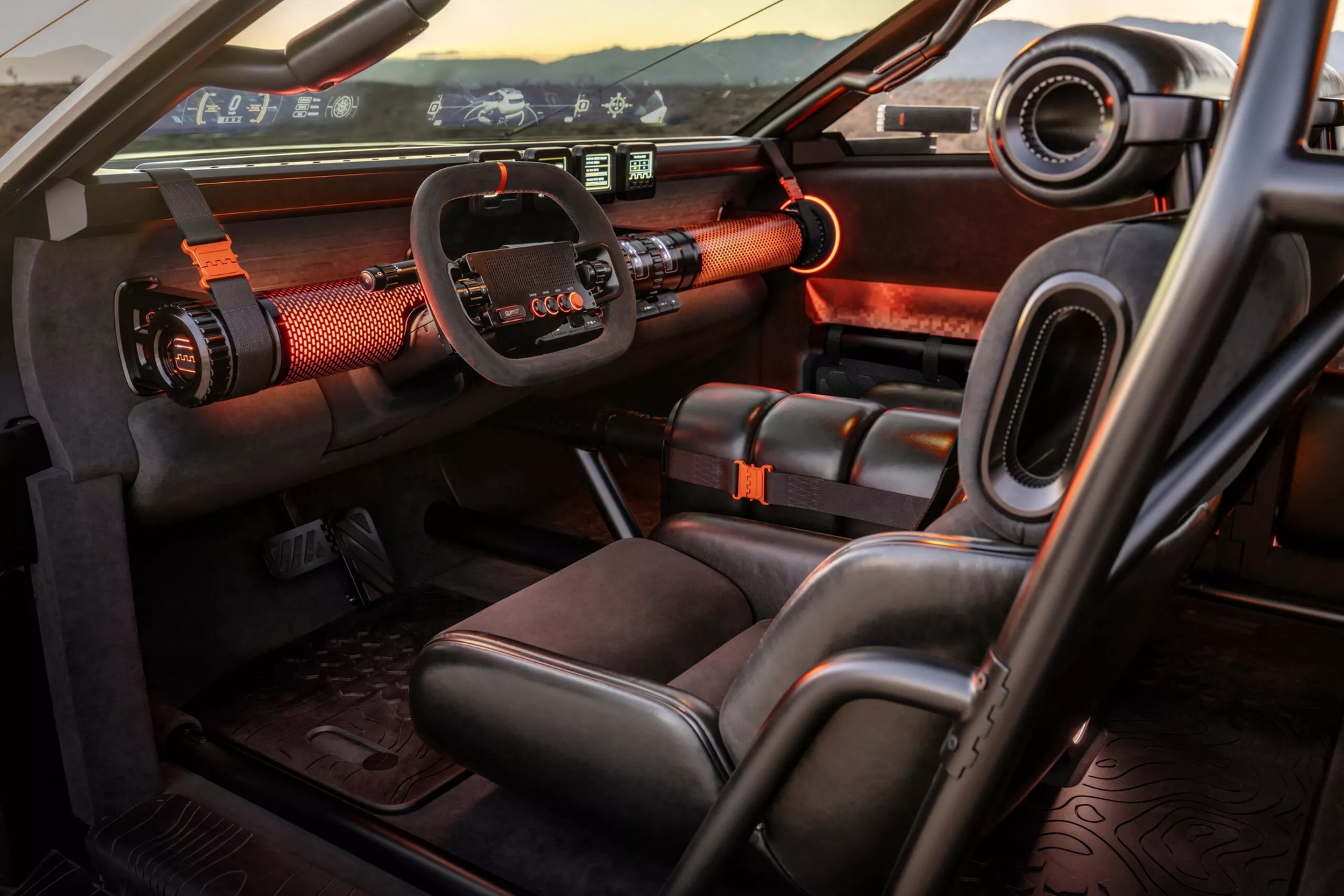 Hyundai ‘lấn sân’ SUV off-road: Dáng hầm hố như xe tăng, thiết kế có thể ảnh hưởng tới Tucson đời mới- Ảnh 6. Nội thất Hyundai Crater nhiều chi tiết 3D