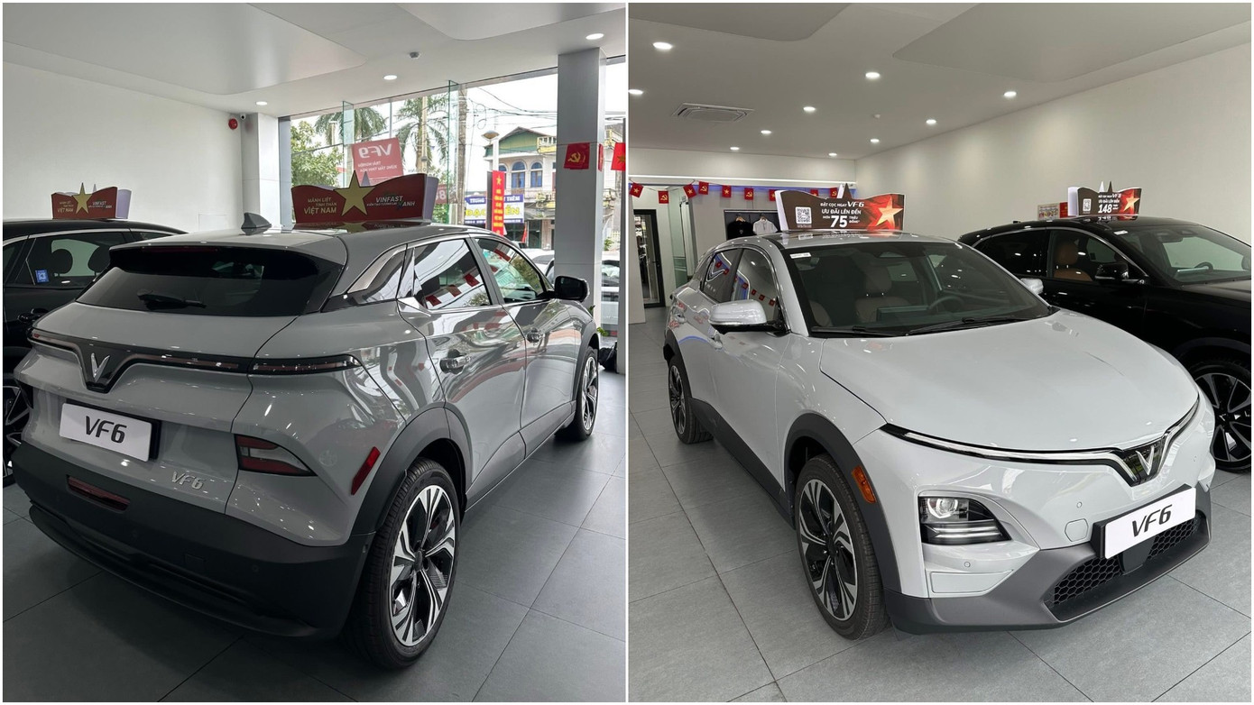 VinFast VF 6 bản giới hạn với đèn phản quang hai bên thân xe Đèn phản quang vàng và đỏ trên thân xe